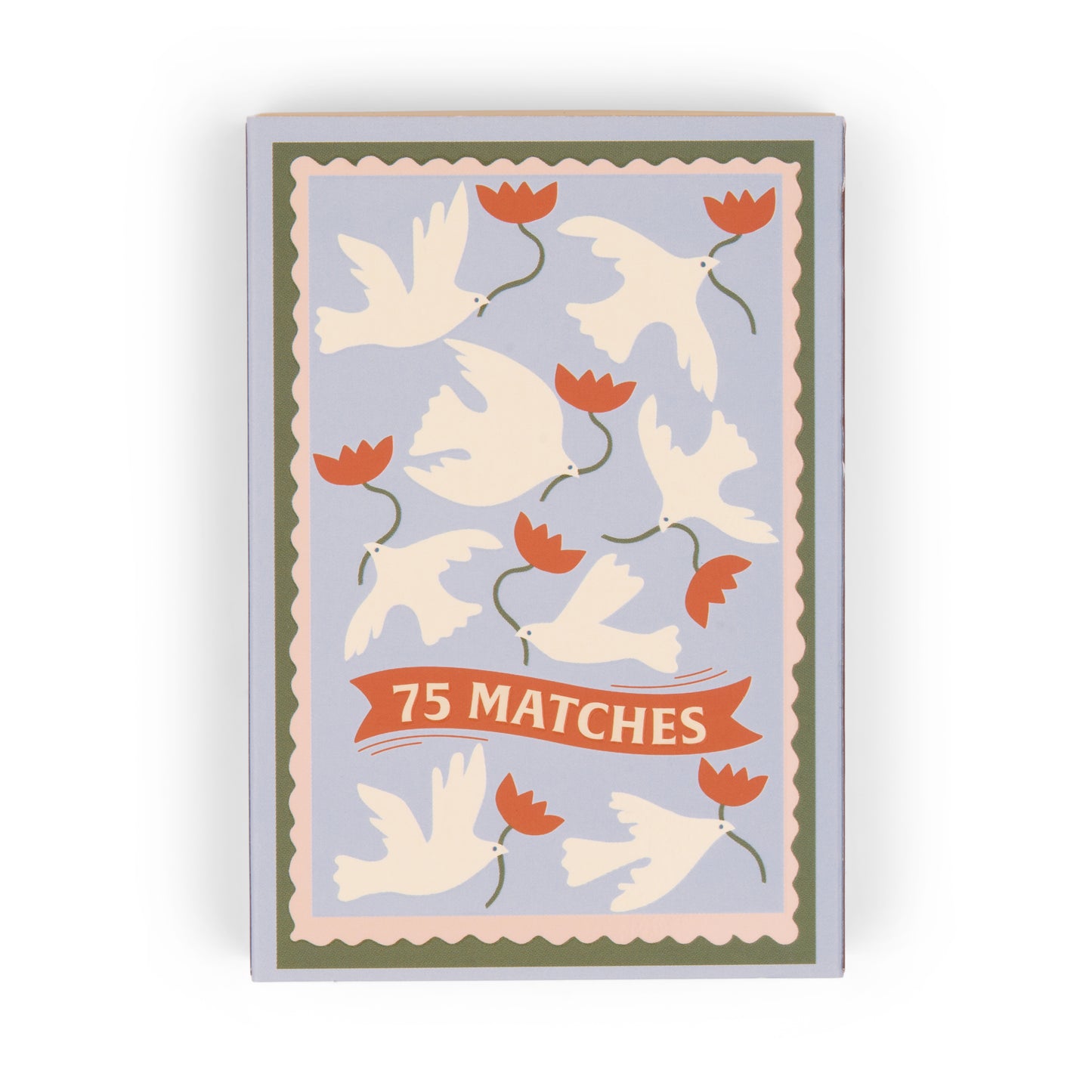 A Dopo Boxed Matches "Flower" Orange - 75 matches (9.6 CM)