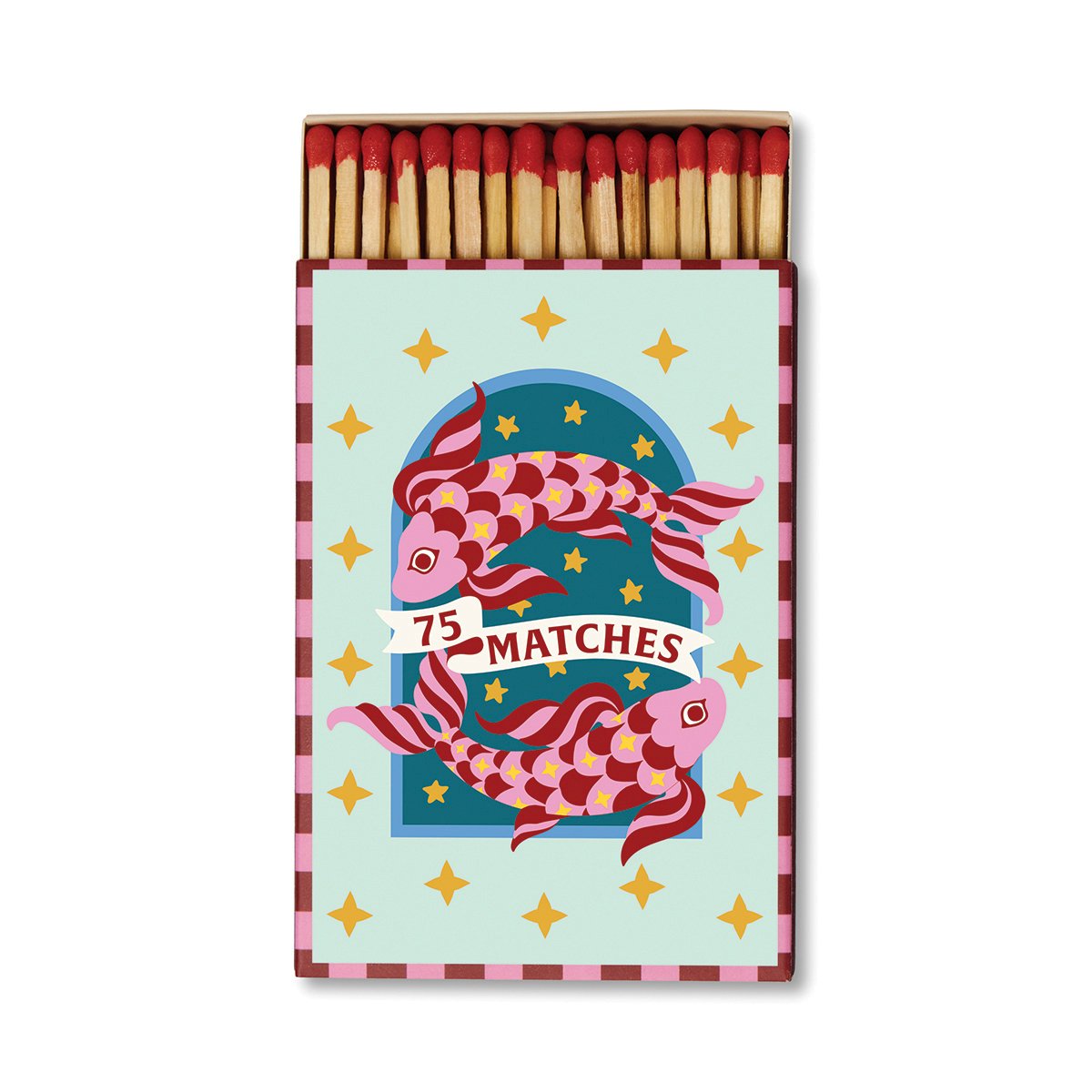 Paddywax A Dopo Boxed Matches Koi Fish (75 Pcs) - Dark Red