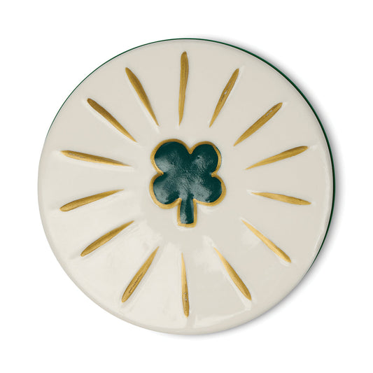 Paddywax Charmed 8oz/226g Green Four Leaf Clover Candle - Dandelion & Clover