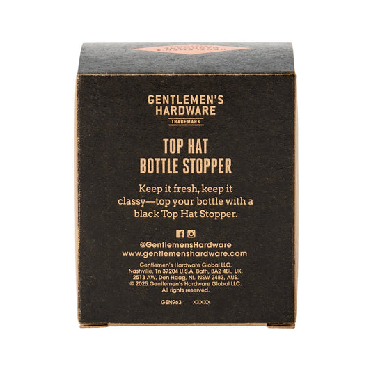 Gentlemen's Hardware Top Hat Bottle Stopper (Set of 2)