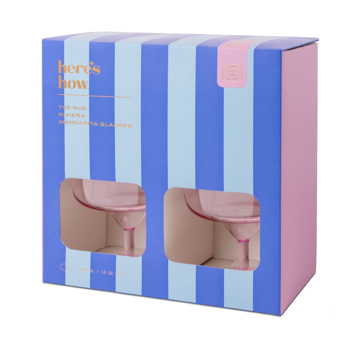 The Rue Margarita Acrylic Glasses - Set of 4 - Lilac