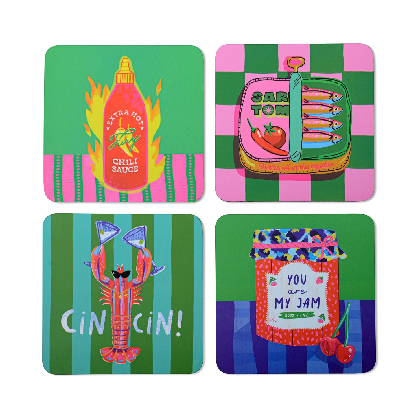 Hijinx Coasters (Set of 4) The Foodie