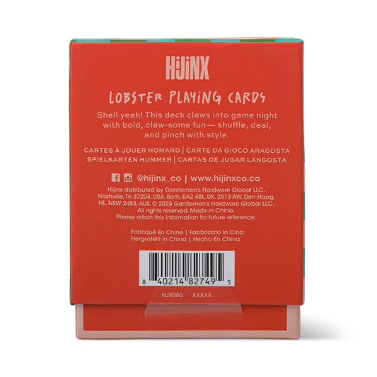 Hijinx Playing Cards - Lobster