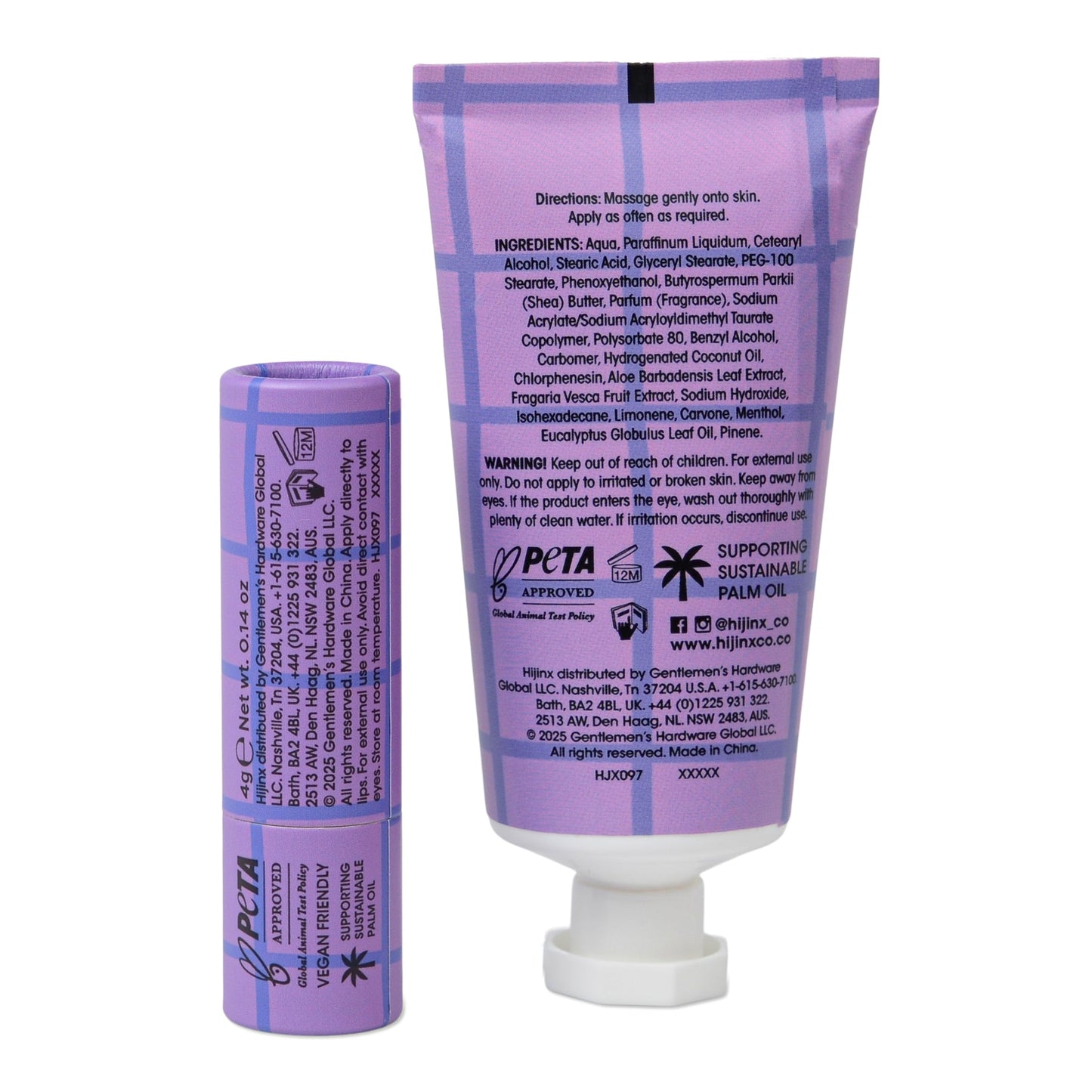Hijinx Hand Cream & Lip Balm Set - Star Power - Mint