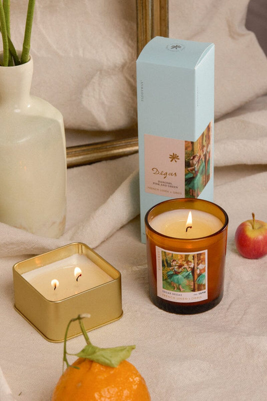Impressionist 3.5oz/99g Tin Candle - Degas Dancers 'Pink & Green'