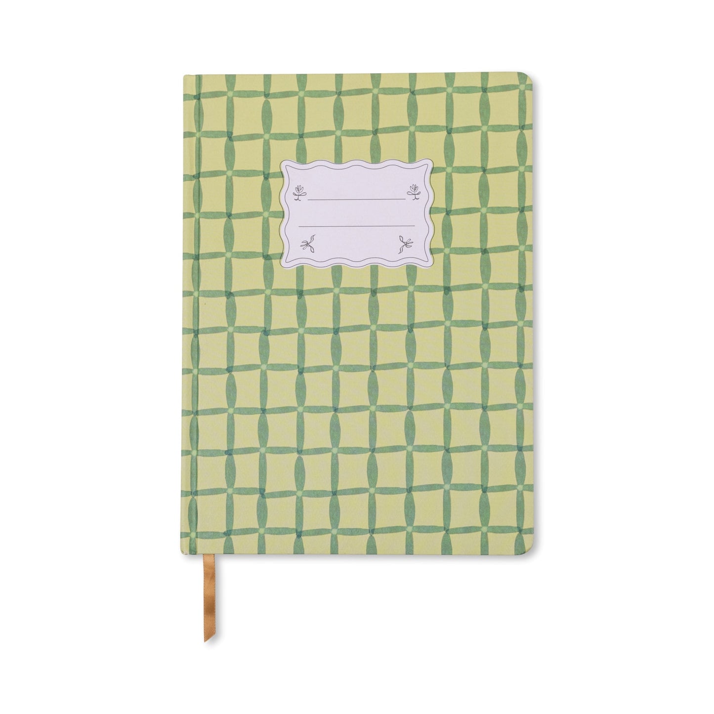 Tulip Jumbo Journal - Green Lattice
