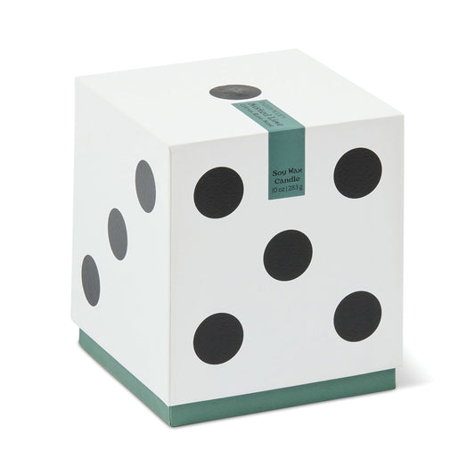 Paddywax Lucky Dice 10oz/283g Ceramic Green Wax Candle - Misted Lime