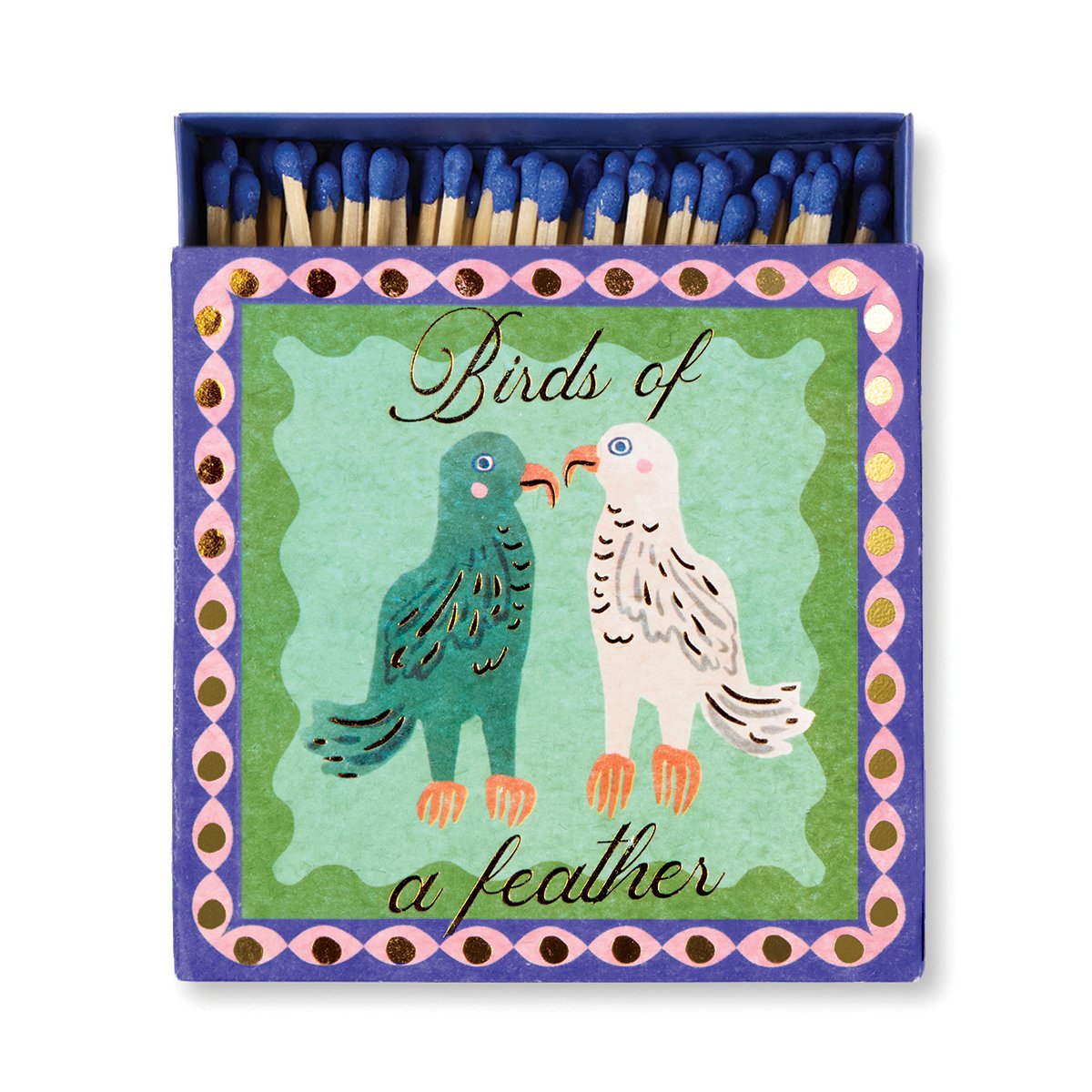 Paddywax Square Boxed Matches (125 pcs) - Birds of a Feather