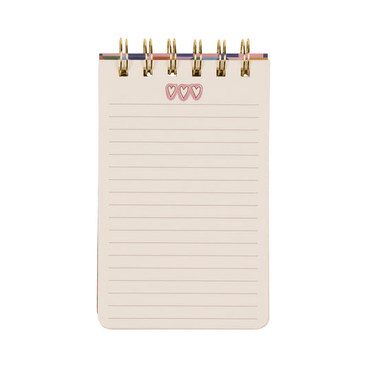 A Dopo Hearts Twin Wire Notepad