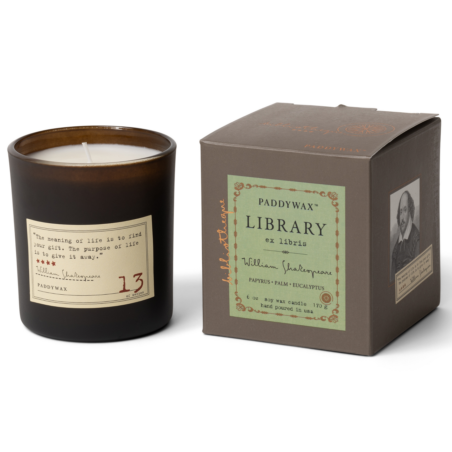 Black Candle with grey box.