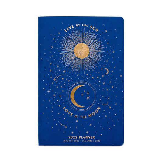 Live By The Sun, Love By The Moon 2022 Cloth Bound Planner