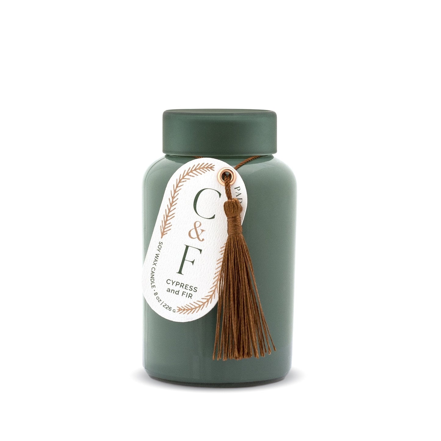 Cypress & Fir - Green Glass With Dark Green Frosted Lid (226g)