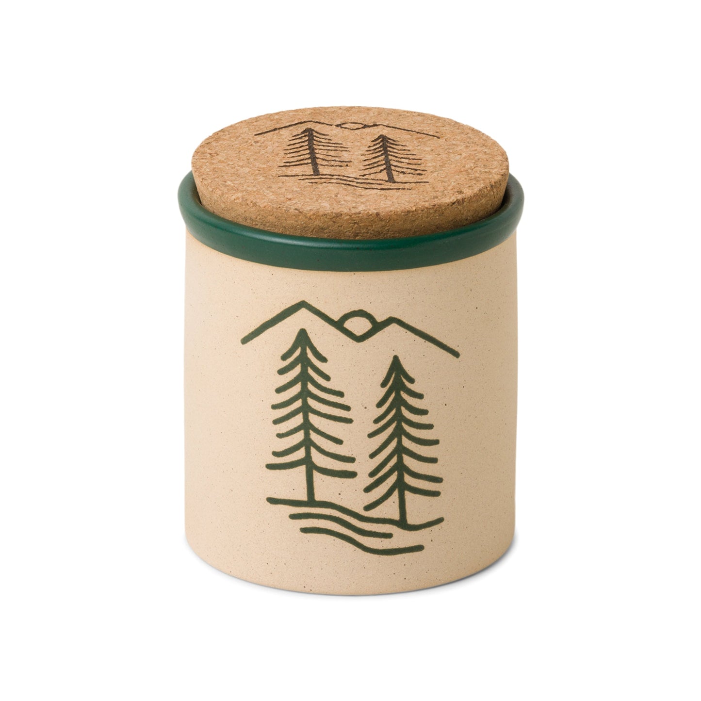 Cypress & Fir 226g Dark Green Dune with Tree Artwork