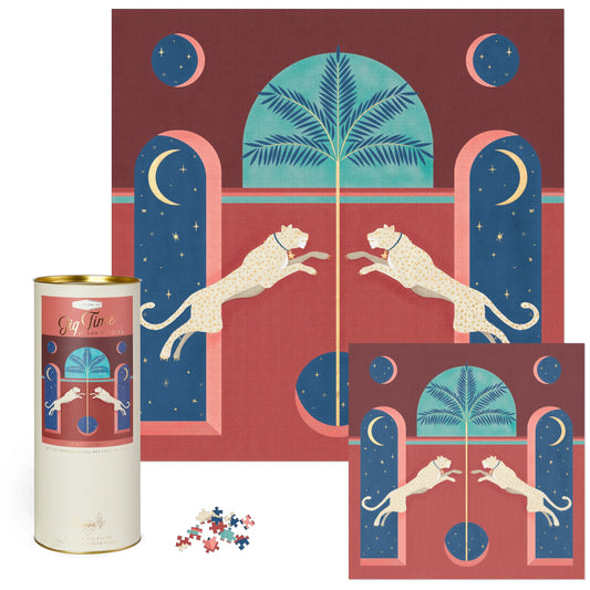 Leaping Leopards 1000 pc Jigsaw Puzzle