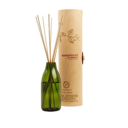 Green Recycled Glass Diffuser - Pomegranate + Currant (118ml)