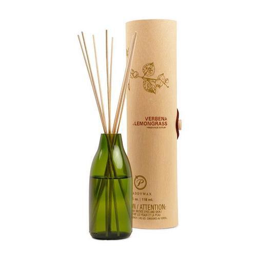 Green Recycled Glass Diffuser - Verbena + Lemongrass (118ml)