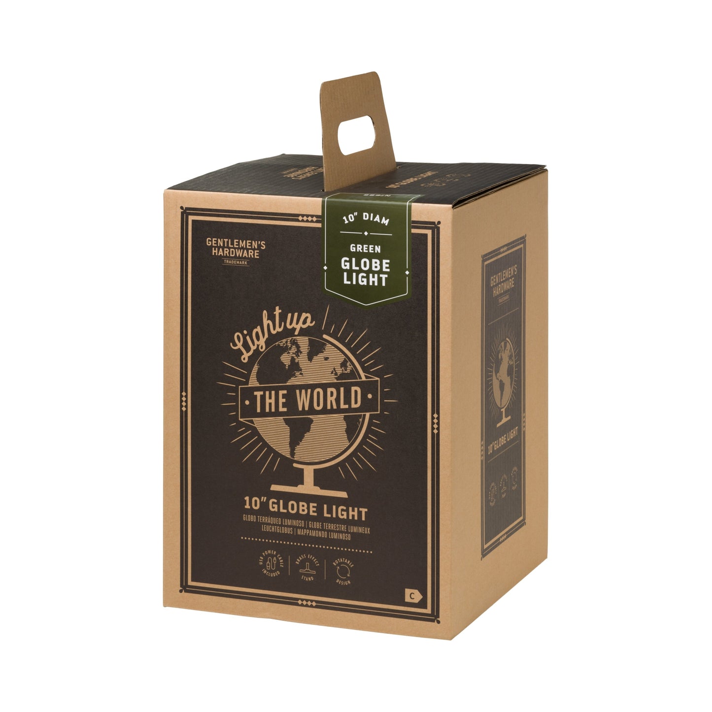 Green Globe Light 10"