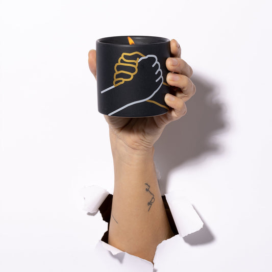 Impressions 163g Black Ceramic Candle - Better Together - Incense & Smoke