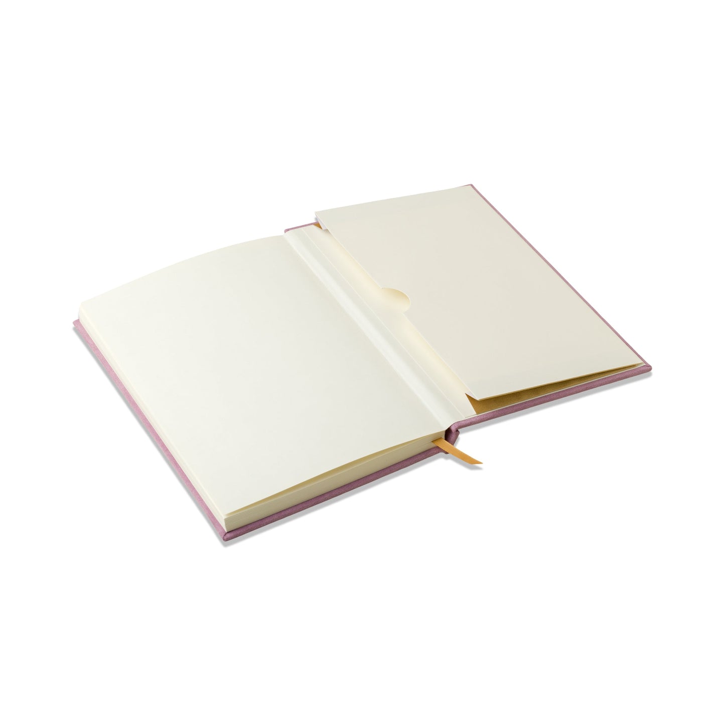 Hard Cover Suede Cloth Journal W/Pocket - Notes Lilac