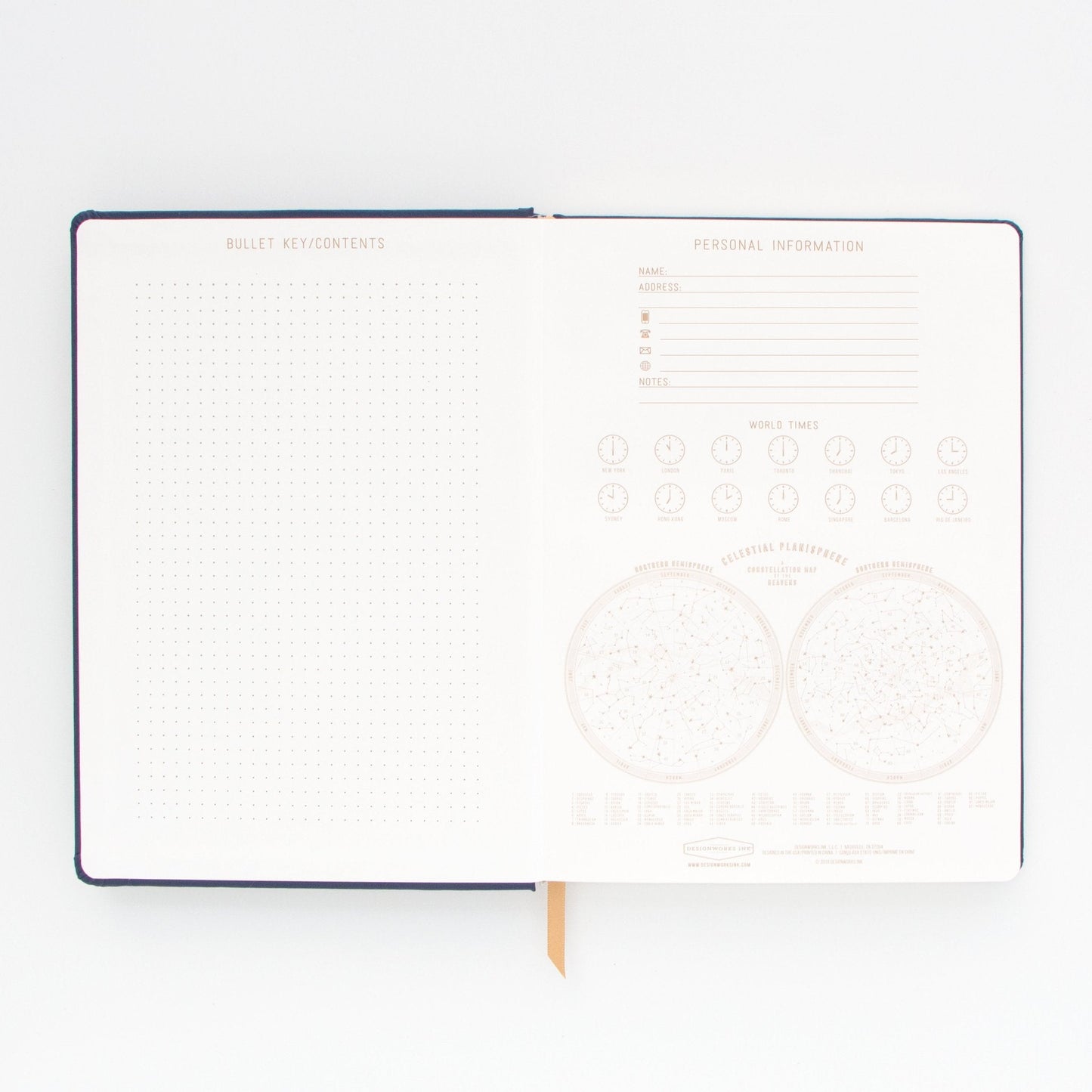 Live By The Sun, Love By The Moon Large Cloth Journal Notebook