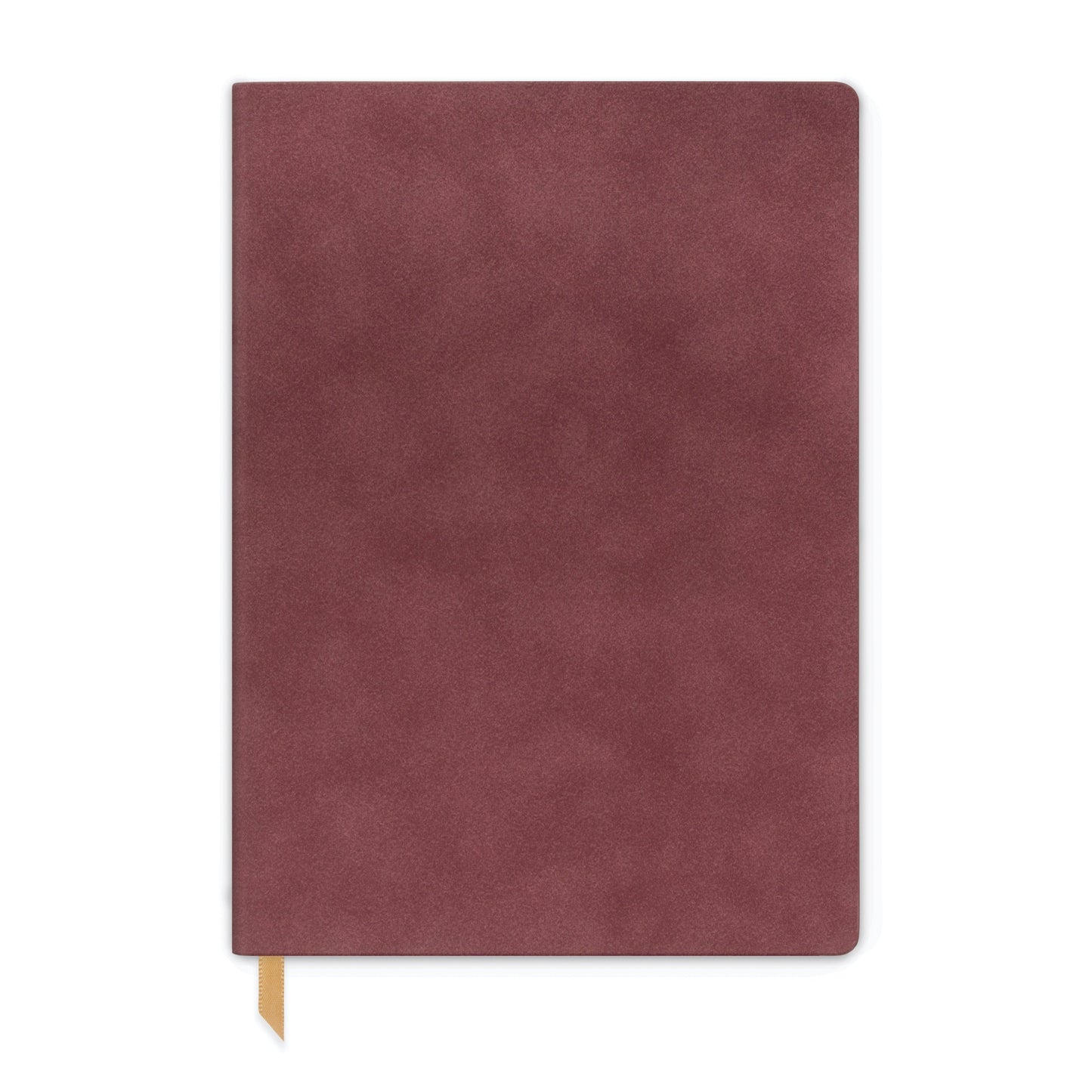 Vegan Suede Leather Journal - Burgundy