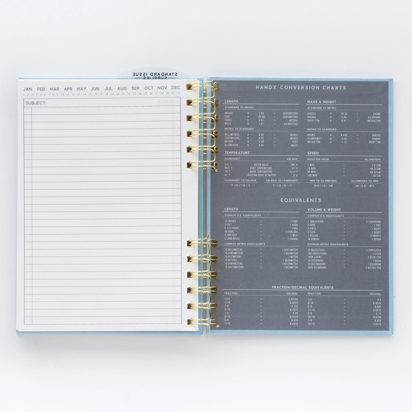 Standard Issue JS892 Notebook - Blue