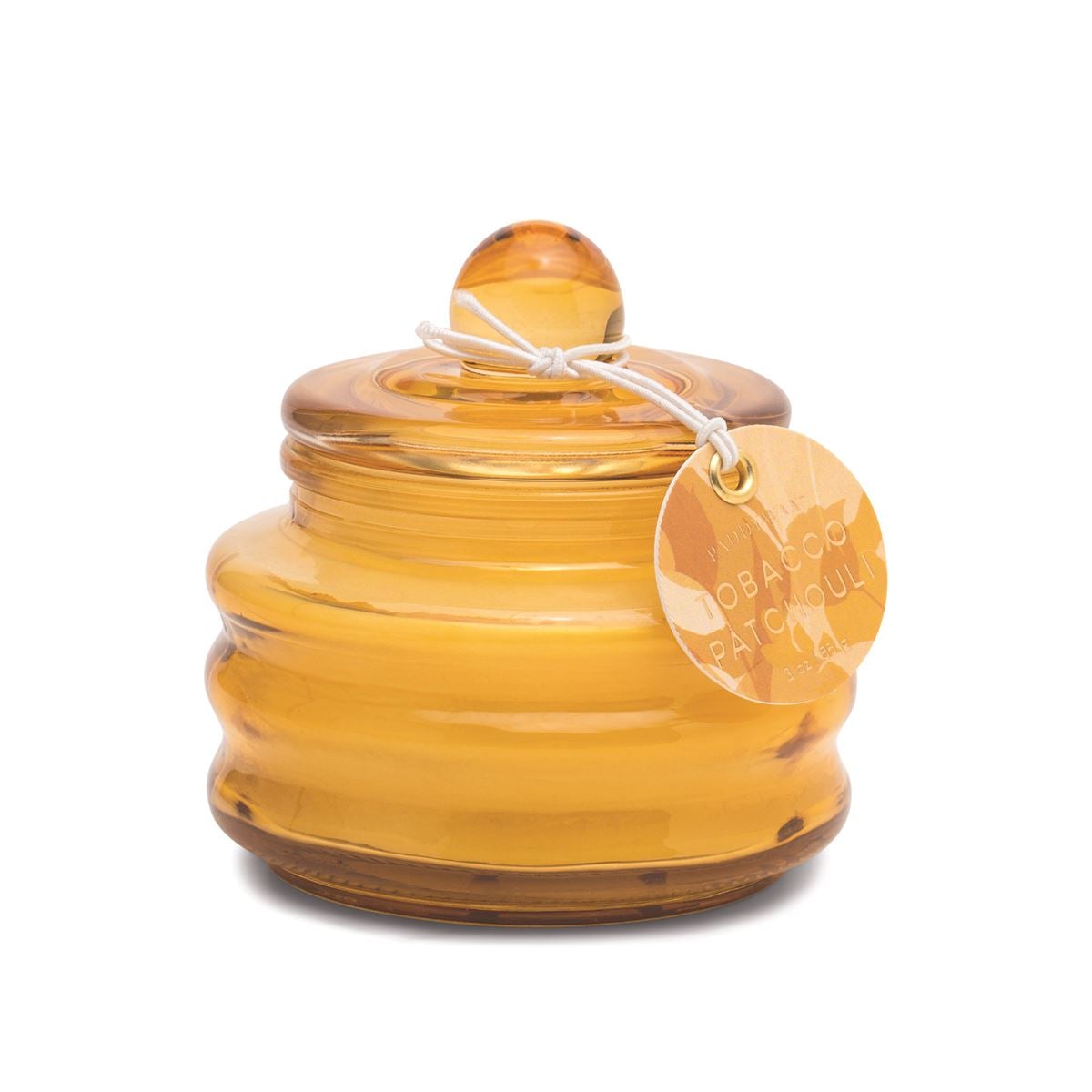 BEAM 3 OZ. OCHRE SMALL GLASS VESSEL WITH TOBACCO PATCHOULI