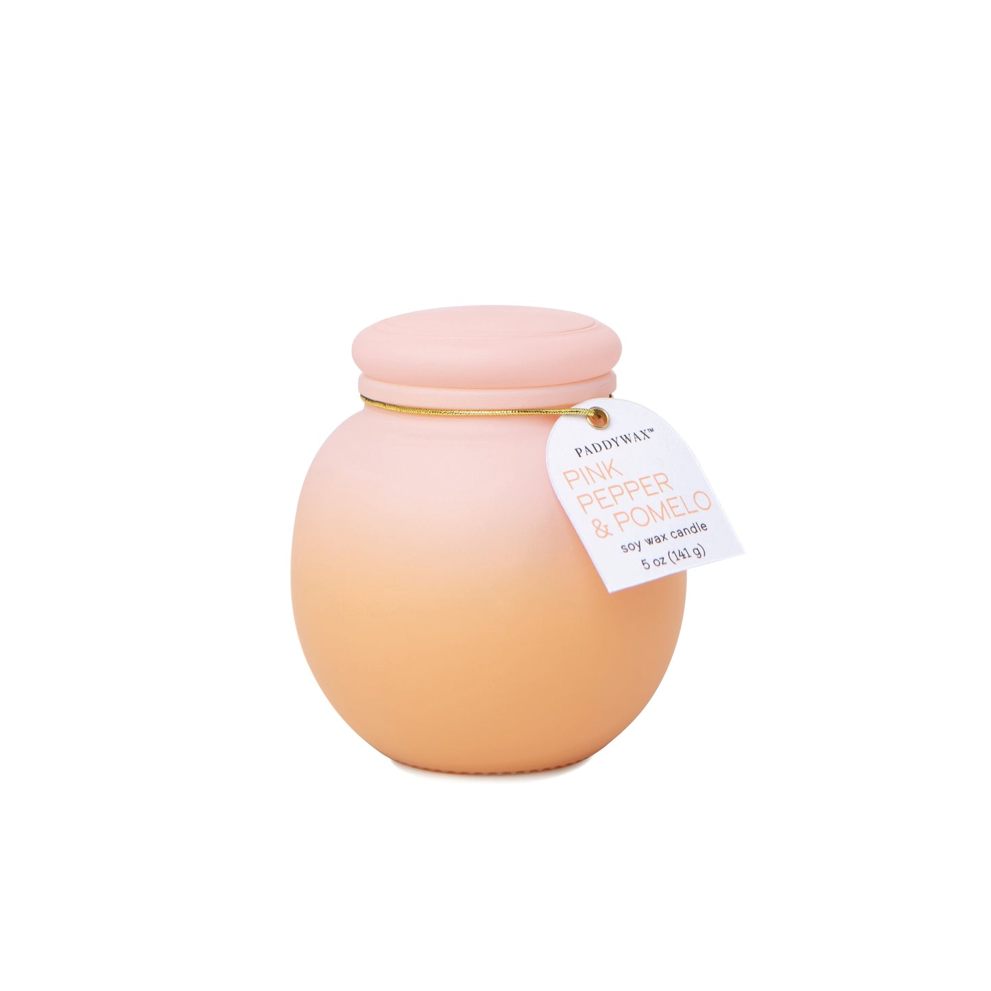 Orb 5 Oz. Pink & Orange Ombre Glass - Pink Pepper & Pomelo