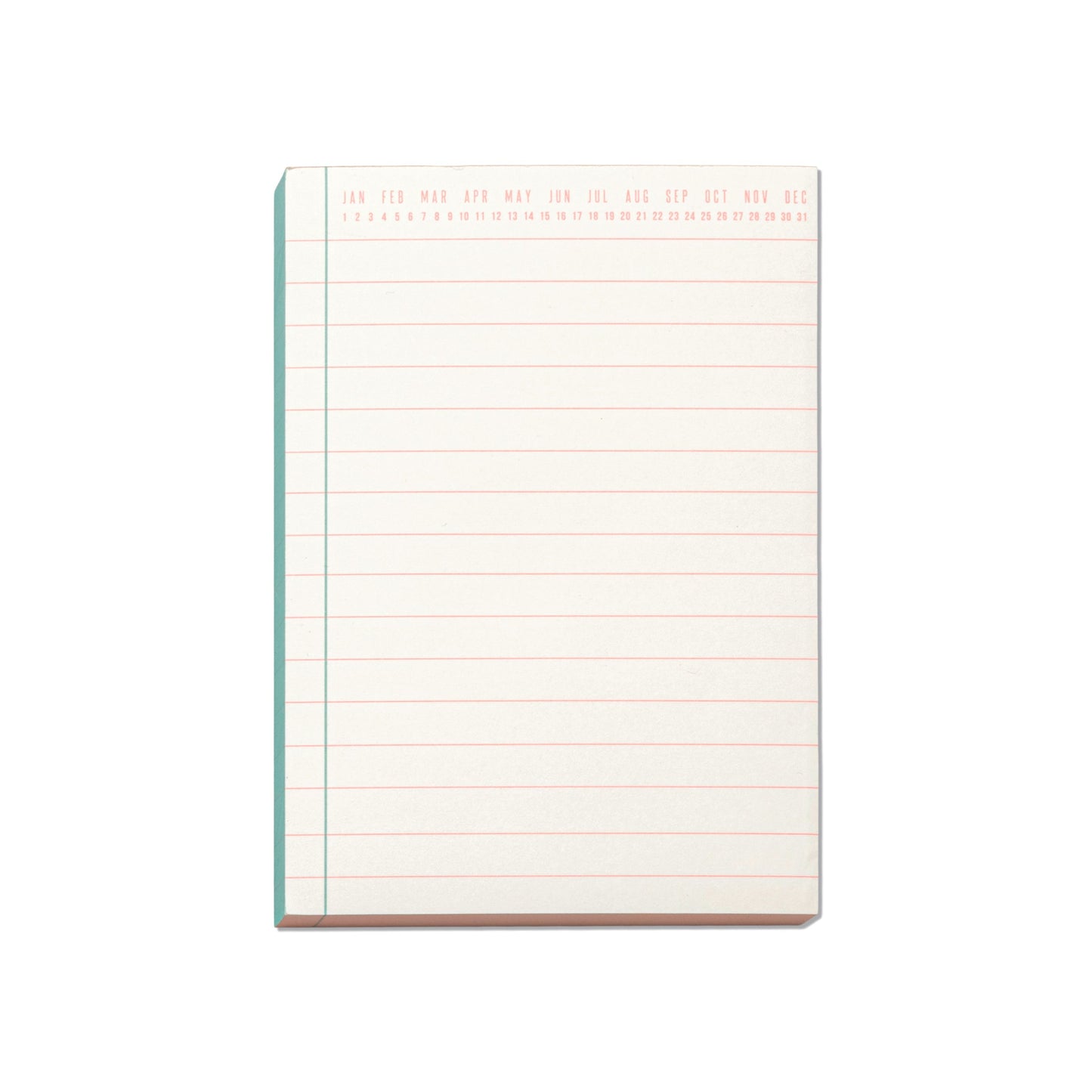 COLOURBLOCK NOTEPAD - GREEN & PEACH