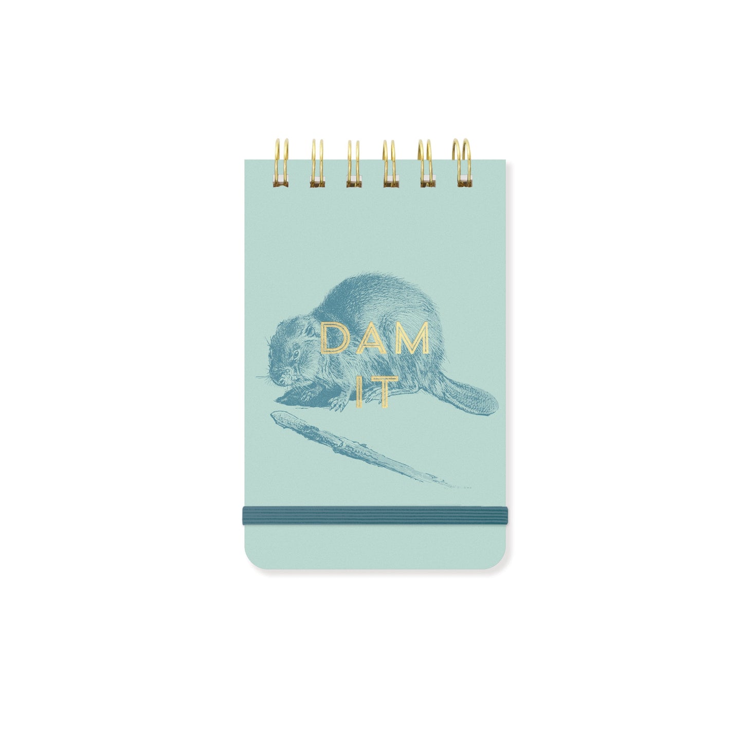 Vintage Sass Twin Wire Spiral-Bound Dam It Notepad