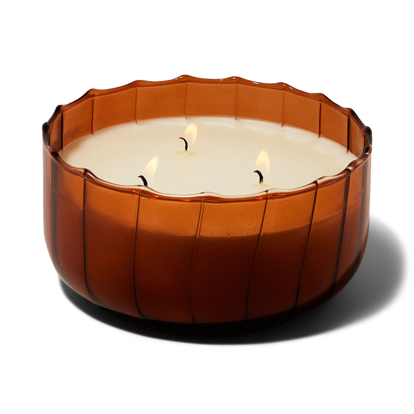Ripple Borosilicate Glass Candle (340g) - Tobacco Patchouli