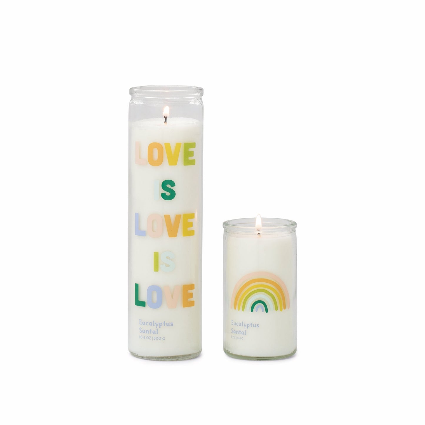 Spark Candle - Rainbow - Eucalyptus Santal (141g)