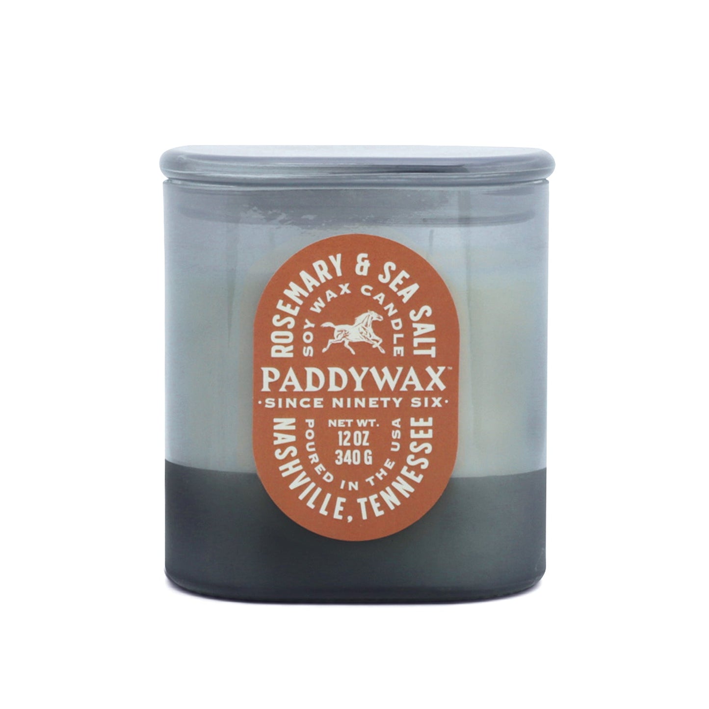 Vista 12 oz./340g Glass Candle Denim Blue - Rosemary & Sea Salt