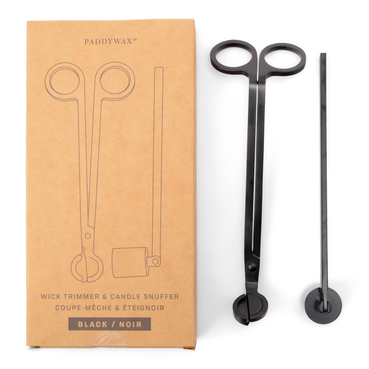 Matte Black Candle Snuffer & Snuffer Gift Set Kraft Box