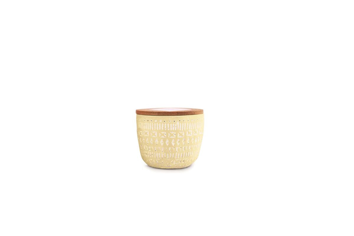 Sonora 3oz Yellow Concrete Candle Fresh Lemon