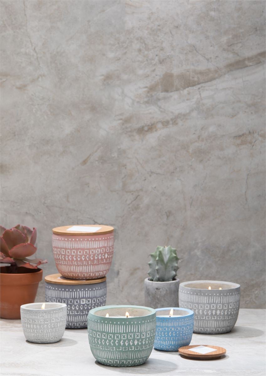 Sonora 10oz Terracotta Concrete Candle Pepper & Pomelo