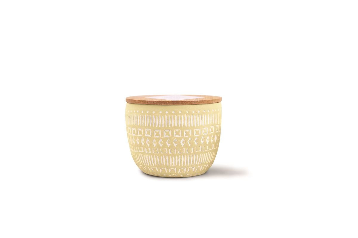 Sonora 10oz Yellow Concrete Candle Fresh Lemon