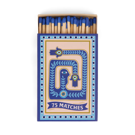 A Dopo Boxed Matches "Eye" Blue - 75 matches (9.6 CM)