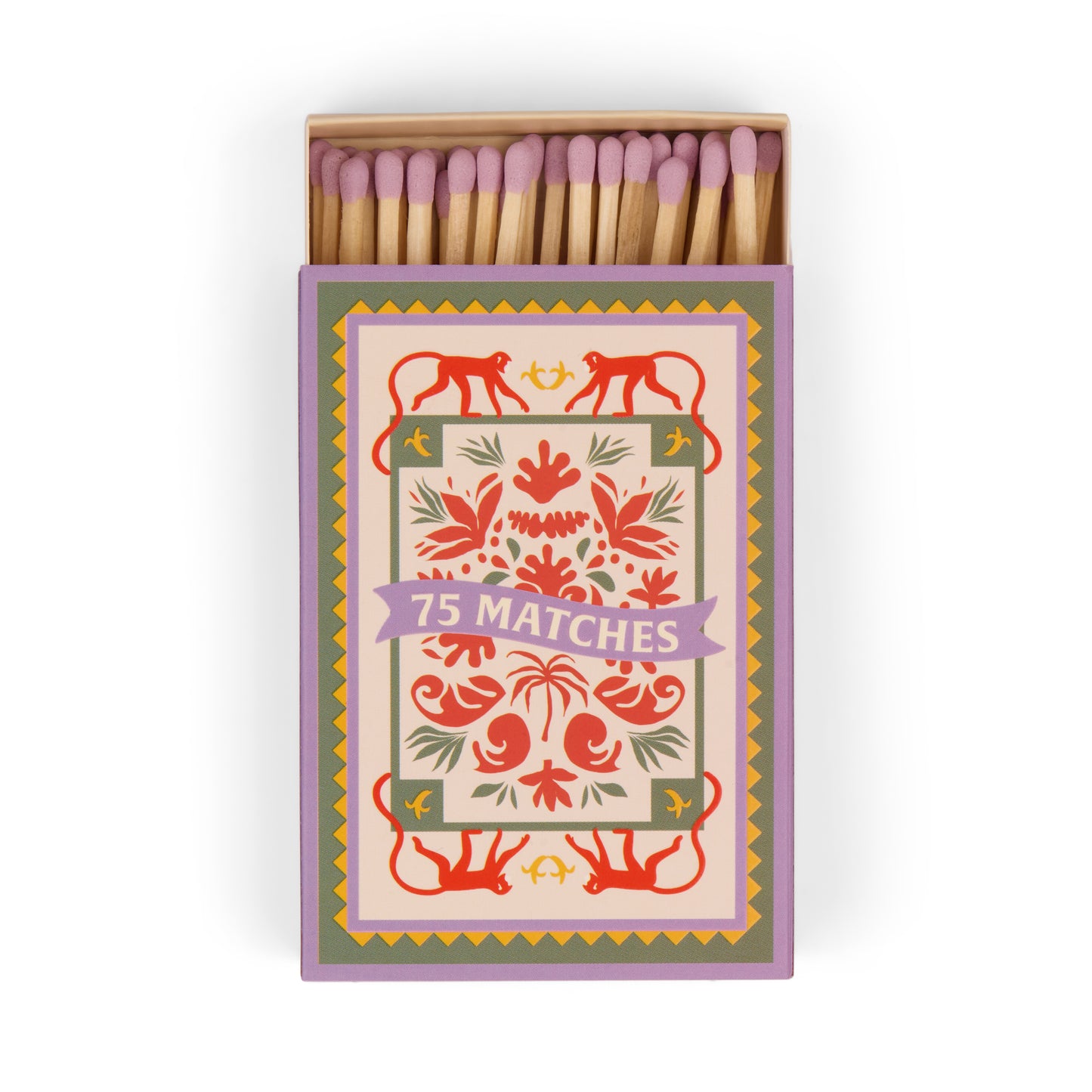 A Dopo Boxed Matches "Jungle" Lavender - 75 matches (9.6 CM)