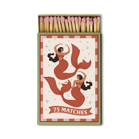 Paddywax A Dopo Boxed Matches Mermaid & Moon (75 Pcs) - Pink