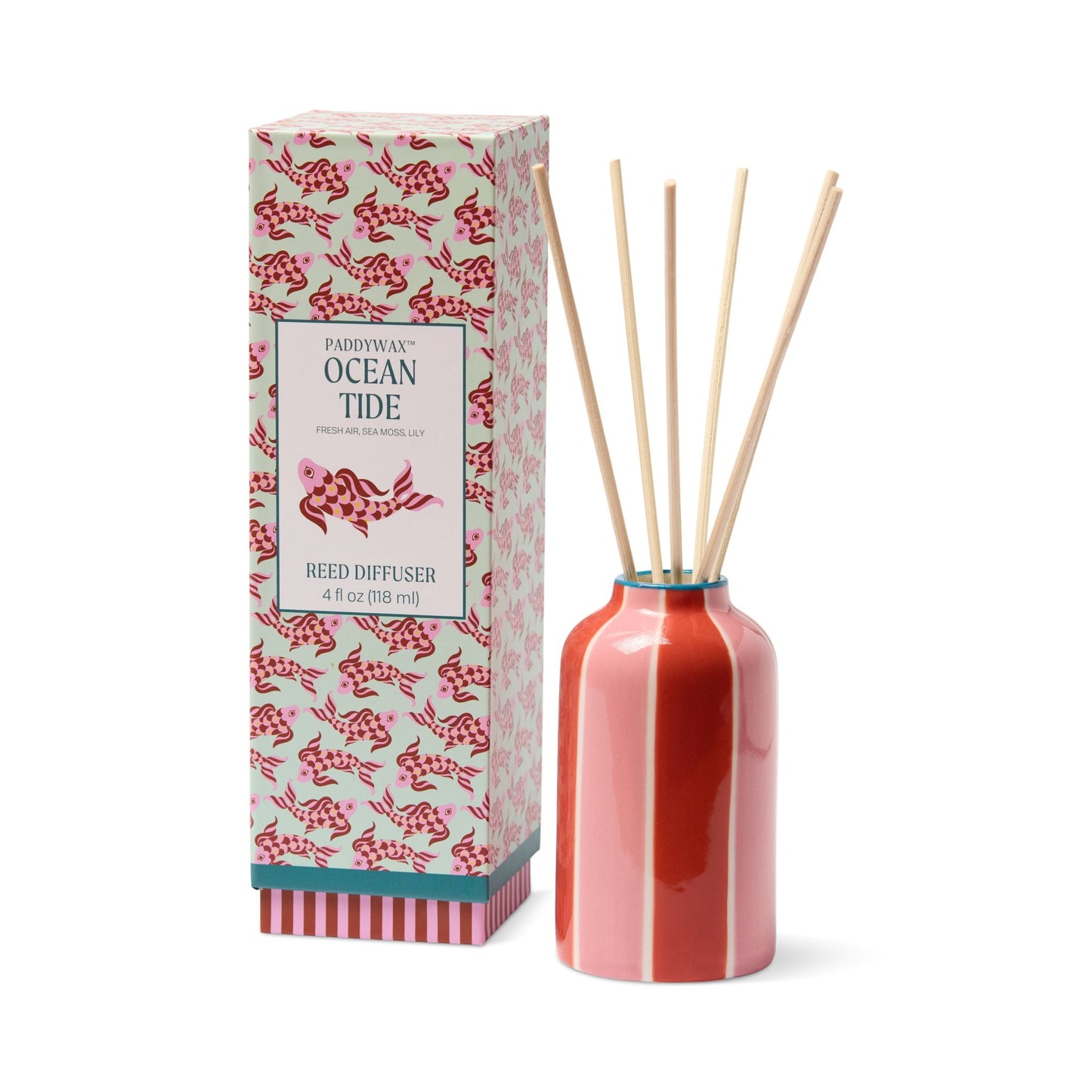 Paddywax A Dopo 4fl oz./118ml Koi Fish Ceramic Diffuser - Sea Salt & Sage