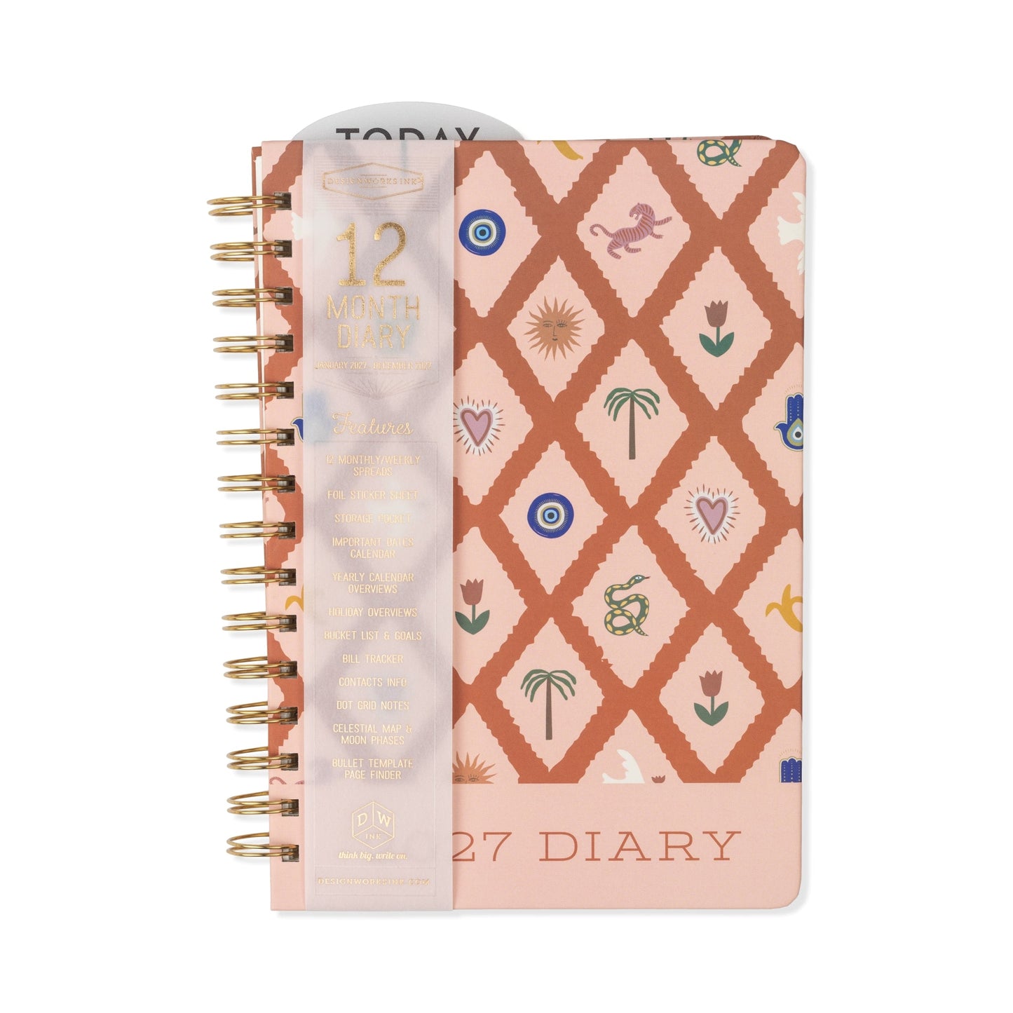Designworks Ink A Dopo 2027 Weekly Diary - Icons