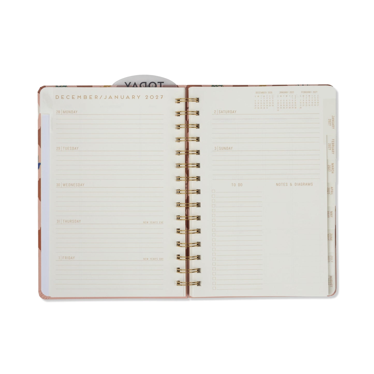 Designworks Ink A Dopo 2027 Weekly Diary - Icons