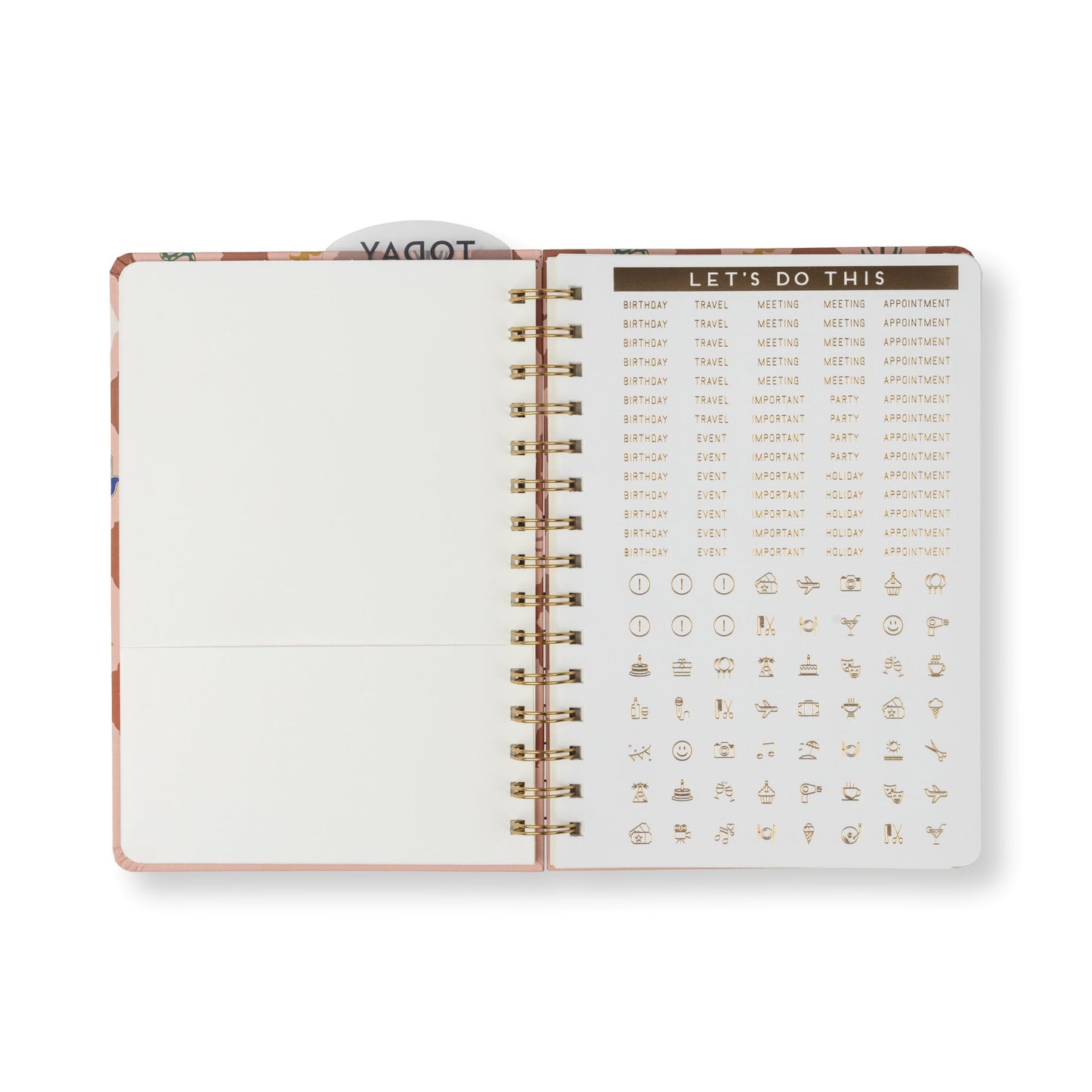 Designworks Ink A Dopo 2027 Weekly Diary - Icons