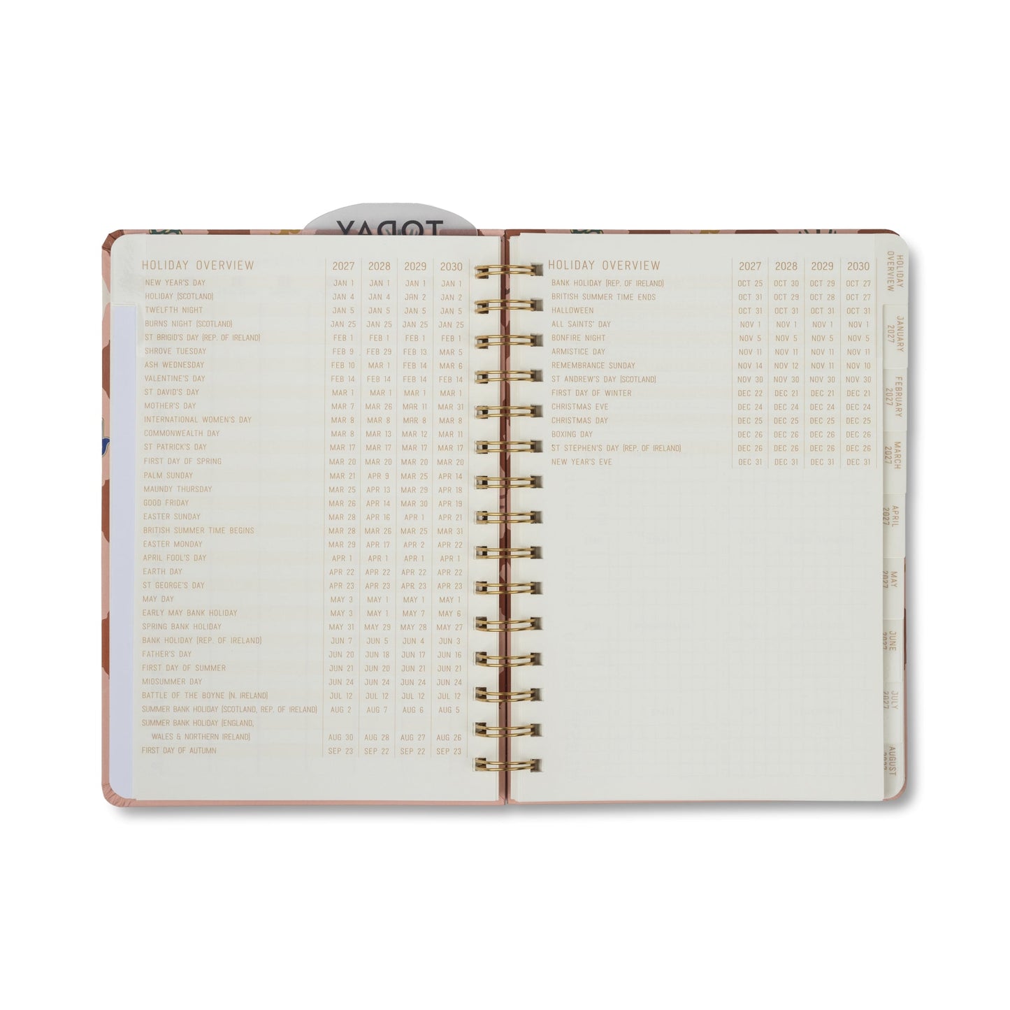 Designworks Ink A Dopo 2027 Weekly Diary - Icons