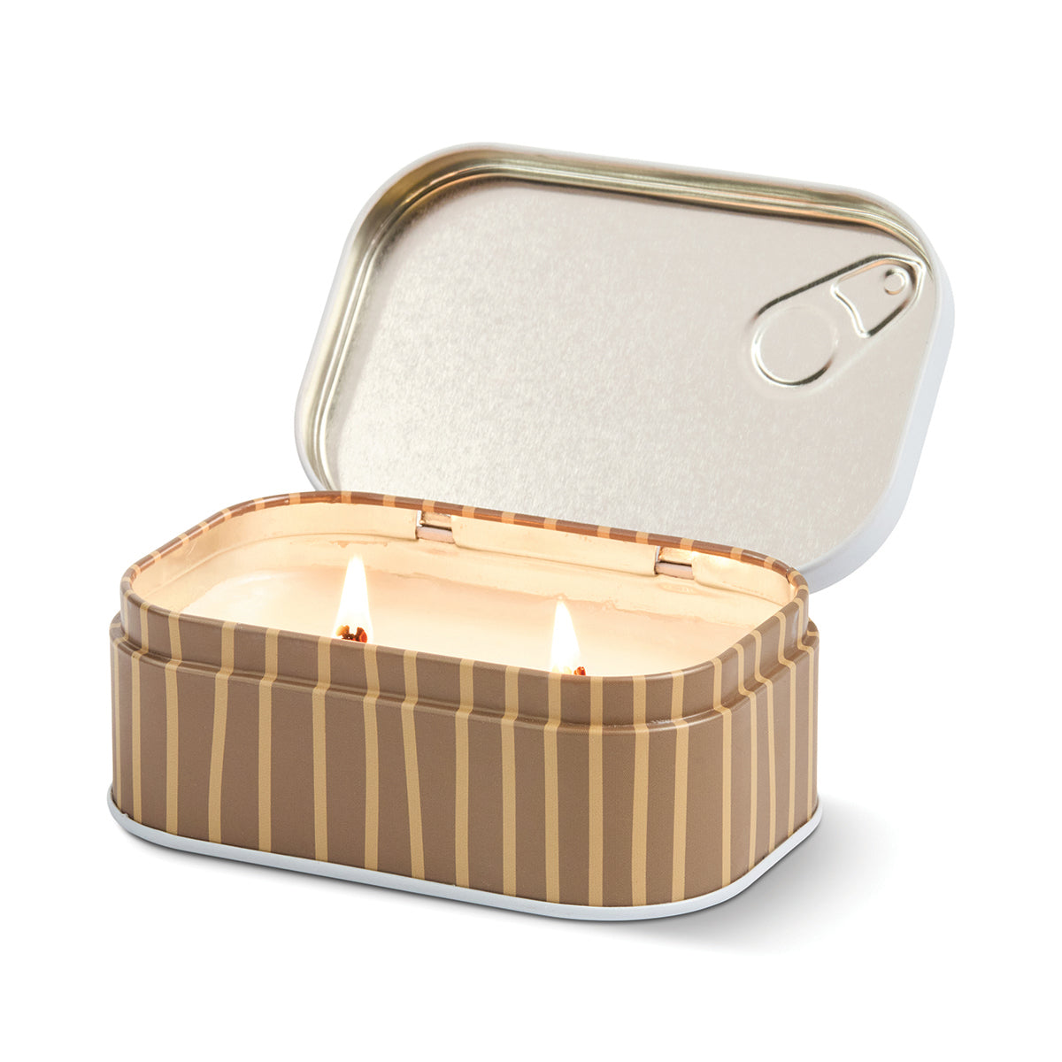 Paddywax Bistro 4.5oz/127g Cappuccino Printed Tin Candle - Chocolate & Cherry