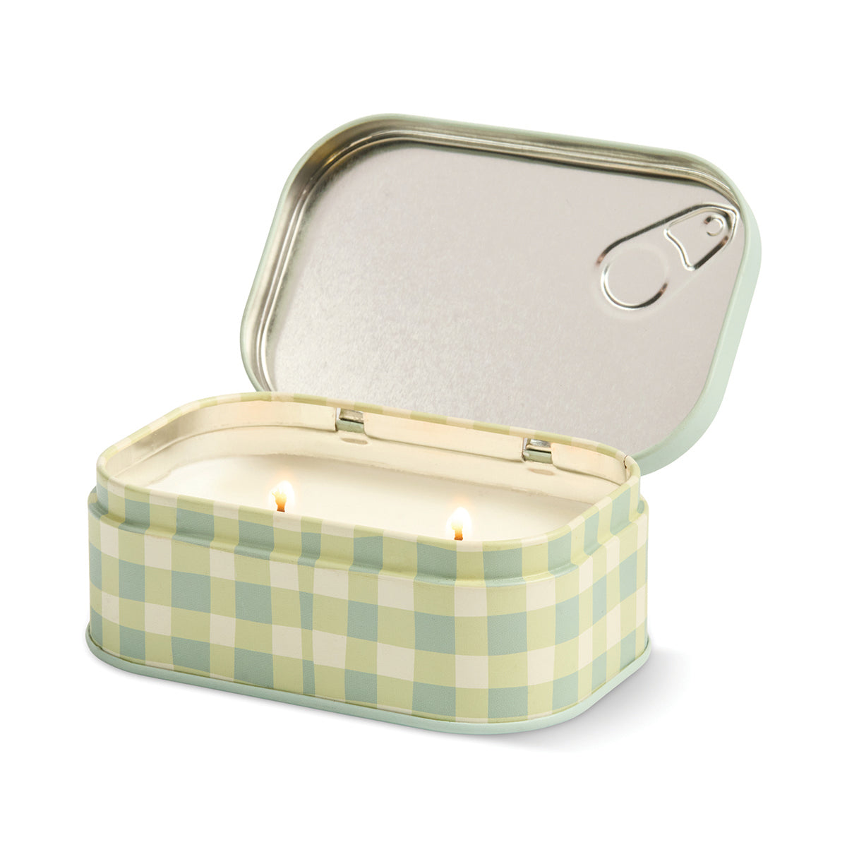 Paddywax Bistro 4.5oz/127g Macaron Printed Tin Candle - Amber & Pistachio