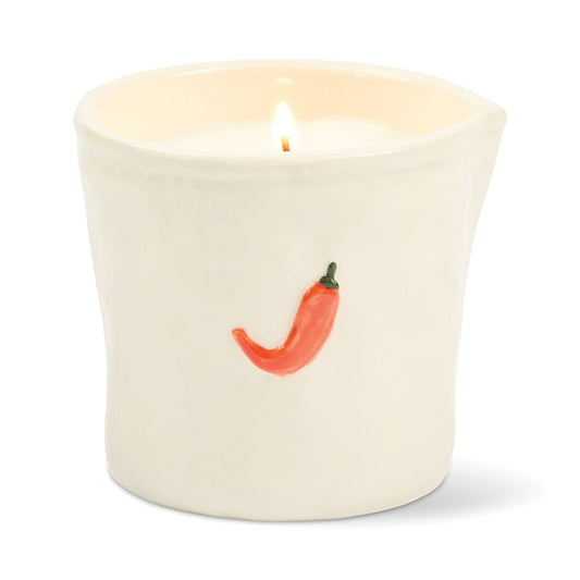 Paddywax Bistro 8oz/226g Piment Ceramic Candle - Chilli & Mango