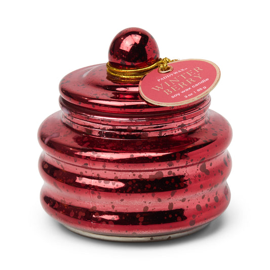 Beam 3oz/85g Glass Candle Red Mercury - Winter Berry