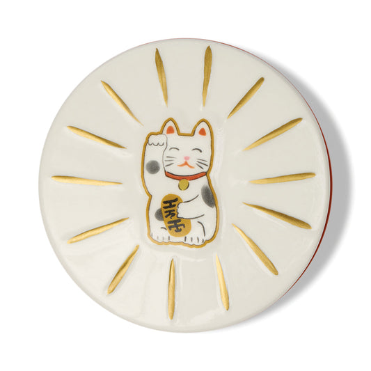 Paddywax Charmed 8oz/226g Orange Maneki-Neko Cat Candle - Wild Neroli